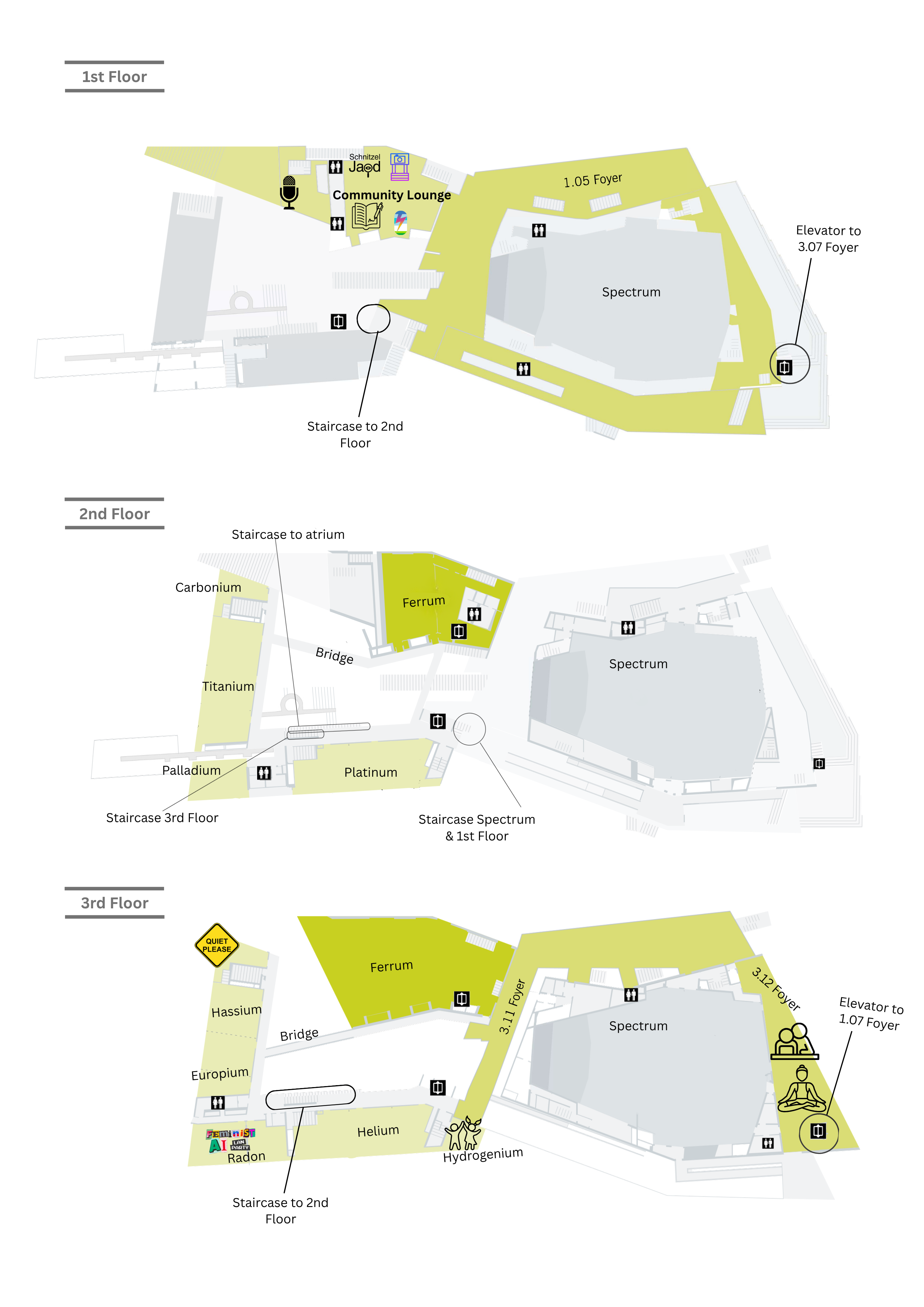 Floor plan – 1st, 2nd, and 3rd floors